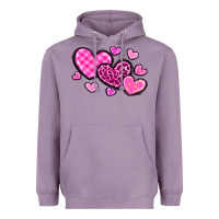 Lavender love hearts Heavyweight Hoodie - OliviaCreatesArt