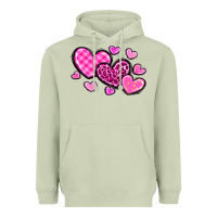 Matcha love hearts Heavyweight Hoodie - OliviaCreatesArt