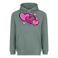 Sage love hearts Heavyweight Hoodie - OliviaCreatesArt