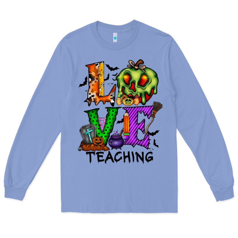 Love Taching Halloween Long Sleeve Tee by RacoonDesign | Teevron