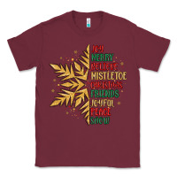 Burgundy christmas snowflake Classic Tee - MaliasSmallBusiness