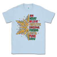 Dusty Blue christmas snowflake Classic Tee - MaliasSmallBusiness