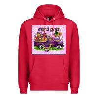 Cardinal Mardi Gras with gnomies tumbler Premium Hoodie - HowdyJamesFarm
