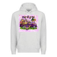 Dove Grey Mardi Gras with gnomies tumbler Premium Hoodie - HowdyJamesFarm