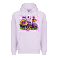 Lilac Mardi Gras with gnomies tumbler Premium Hoodie - HowdyJamesFarm