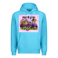 Ocean Blue Mardi Gras with gnomies tumbler Premium Hoodie - HowdyJamesFarm