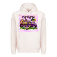 Pale Pink Mardi Gras with gnomies tumbler Premium Hoodie - HowdyJamesFarm