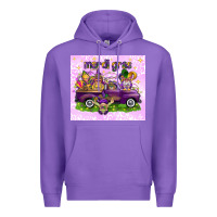 Purple Mardi Gras with gnomies tumbler Premium Hoodie - HowdyJamesFarm