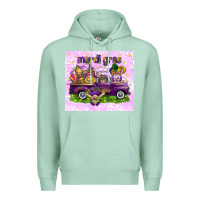 Seafoam Mardi Gras with gnomies tumbler Premium Hoodie - HowdyJamesFarm