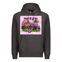 Smoke Mardi Gras with gnomies tumbler Premium Hoodie - HowdyJamesFarm