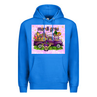 True Royal Mardi Gras with gnomies tumbler Premium Hoodie - HowdyJamesFarm