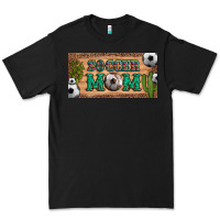 Black soccer mom with ball and cactus and serape licanse plate Premium Tee - Artiststas