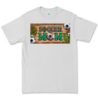 Dove Grey soccer mom with ball and cactus and serape licanse plate Premium Tee - Artiststas