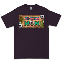 Plum soccer mom with ball and cactus and serape licanse plate Premium Tee - Artiststas