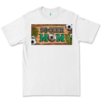 White soccer mom with ball and cactus and serape licanse plate Premium Tee - Artiststas