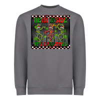 Storm dead inside but it's Christmas dancing skeletons Heavyweight Sweatshirt - BarkalooDesign