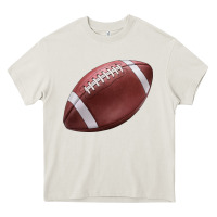 Cream football ball Heavy Core Tee - JahusDesignShop