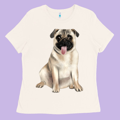Pug Ladies Tee Designed By Jahusdesignshop