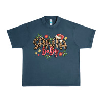 Midnight Navy santa baby Urban Heavy Tee - MaliasSmallBusiness