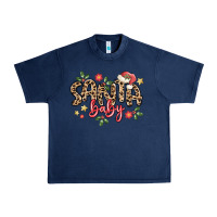Navy santa baby Urban Heavy Tee - MaliasSmallBusiness