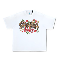 White santa baby Urban Heavy Tee - MaliasSmallBusiness