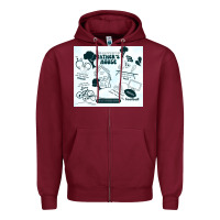 Burgundy father's house Zipper Hoodie - TumblerDesignByShophia