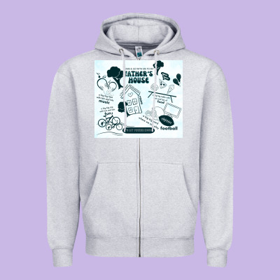 Father's House Zipper Hoodie Designed By Tumblerdesignbyshophia