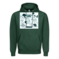 Sports Green father's house Zipper Hoodie - TumblerDesignByShophia