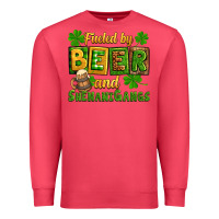 Cardinal St. Patrick's Fueled by beer and shenanigangs Premium Sweatshirt - OliviaCreatesArt