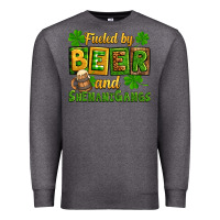 Charcoal Heather St. Patrick's Fueled by beer and shenanigangs Premium Sweatshirt - OliviaCreatesArt