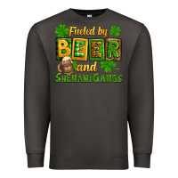 Smoke St. Patrick's Fueled by beer and shenanigangs Premium Sweatshirt - OliviaCreatesArt