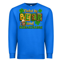 True Royal St. Patrick's Fueled by beer and shenanigangs Premium Sweatshirt - OliviaCreatesArt