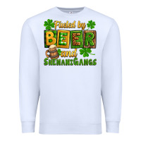 St. Patrick's Fueled By Beer And Shenanigangs Premium Sweatshirt | Teevron