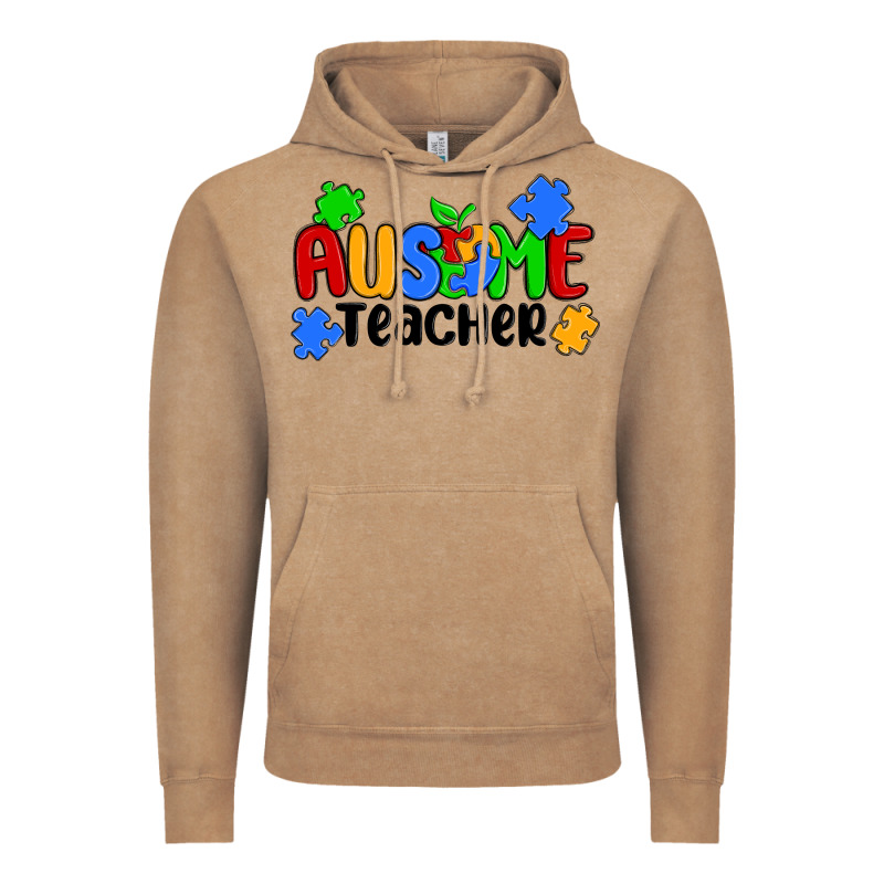 Ausome Teacher Vintage Hoodie by MaliasSmallBusiness | Teevron