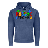 Vintage Denim ausome teacher Vintage Hoodie - MaliasSmallBusiness