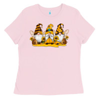 Bubblegum Pink western bee gnomes beehive honey sunflowers Ladies Tee - Artiststas