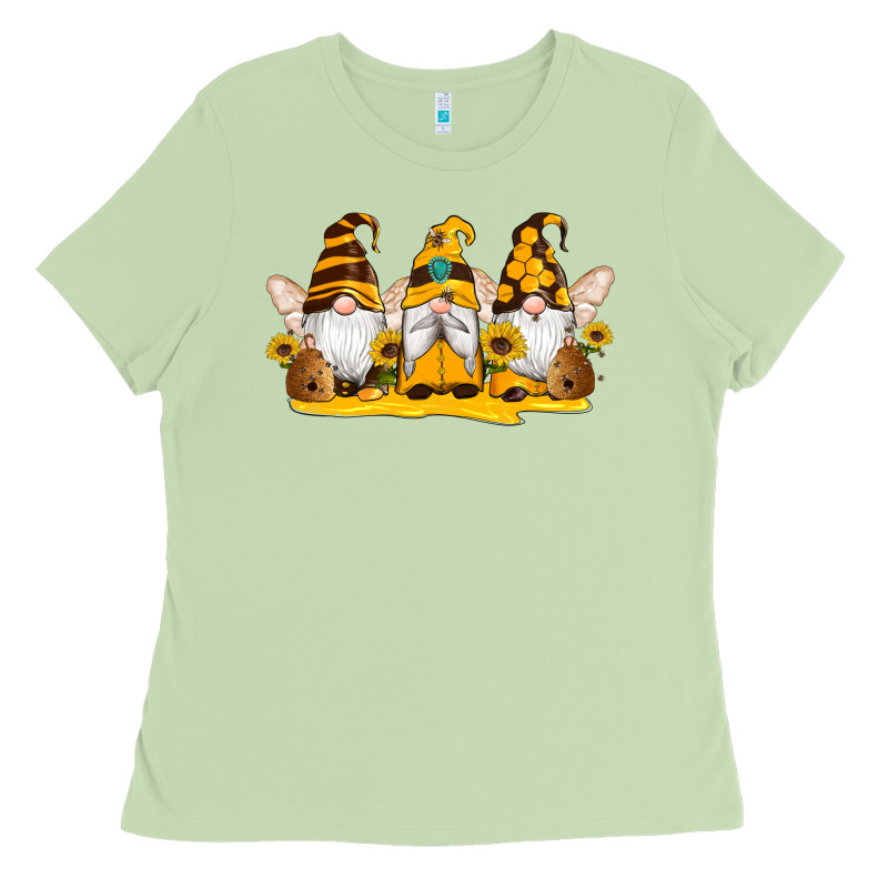 Western Bee Gnomes Beehive Honey Sunflowers Ladies Tee by Artiststas | Teevron