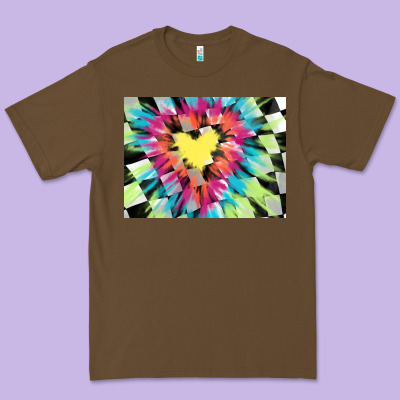 Tie Dye Hearth Shaped Race Flag Background 3200x2400 Premium Tee Designed By Adodesignshop