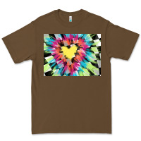 Cacao tie dye hearth shaped race flag background 3200x2400 Premium Tee - AdoDesignShop