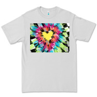 Dove Grey tie dye hearth shaped race flag background 3200x2400 Premium Tee - AdoDesignShop