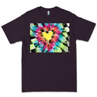 Plum tie dye hearth shaped race flag background 3200x2400 Premium Tee - AdoDesignShop