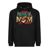 Black blessed american football mom lightbulb letters Heavyweight Hoodie - OliviaCreatesArt