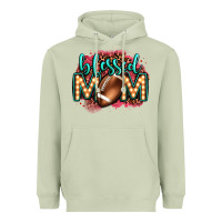 Matcha blessed american football mom lightbulb letters Heavyweight Hoodie - OliviaCreatesArt