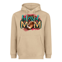 Mushroom blessed american football mom lightbulb letters Heavyweight Hoodie - OliviaCreatesArt
