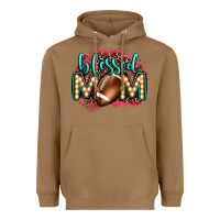 Toasted Coconut blessed american football mom lightbulb letters Heavyweight Hoodie - OliviaCreatesArt