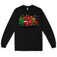 Black merry christmas tooth Long Sleeve Tee - RacoonDesign