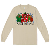 Mushroom merry christmas tooth Long Sleeve Tee - RacoonDesign