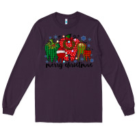 Plum merry christmas tooth Long Sleeve Tee - RacoonDesign