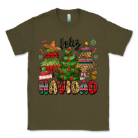 Army Green feliz navidad Classic Tee - MaliasSmallBusiness
