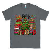 Charcoal Heather feliz navidad Classic Tee - MaliasSmallBusiness